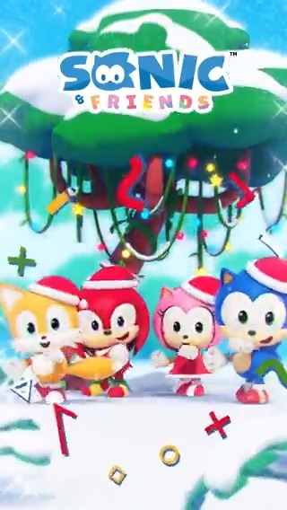 / キュートなソニックたちが送る ショートアニメ『SONIC & FRIENDS』 最新動画が本日公開👍̖́-︎ \ もうすぐクリスマス🎄🌟 サンタ帽を身に付けて、楽しくダンシング🎅🎵 みなさんもぜひご一緒に🪩 👇音声ありの動画はこちら👇 #ソニフレ #ソニック
