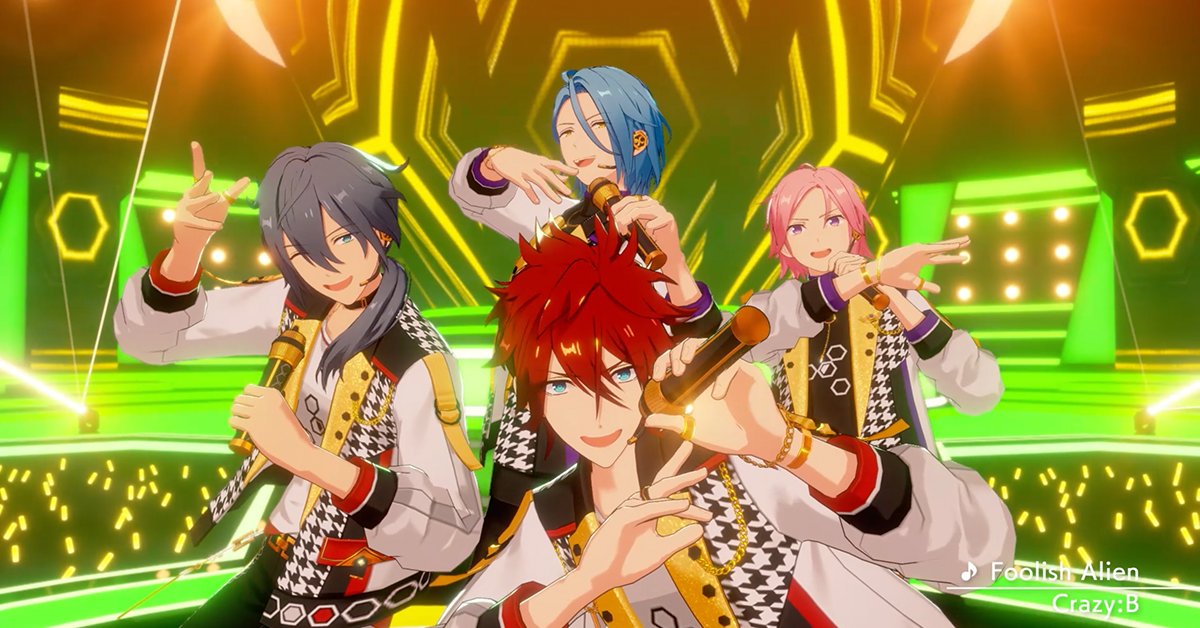 【お知らせ】 12月24日15時に『Crazy:B』が歌う『Foolish Alien』をライブ楽曲に追加予定✨ アプリでの登場に先行して『Foolish Alien』のMVを公開します❗ MVはあんスタチャンネルでも公開していますので是非チェックしてみてください🎶 #あんスタ
