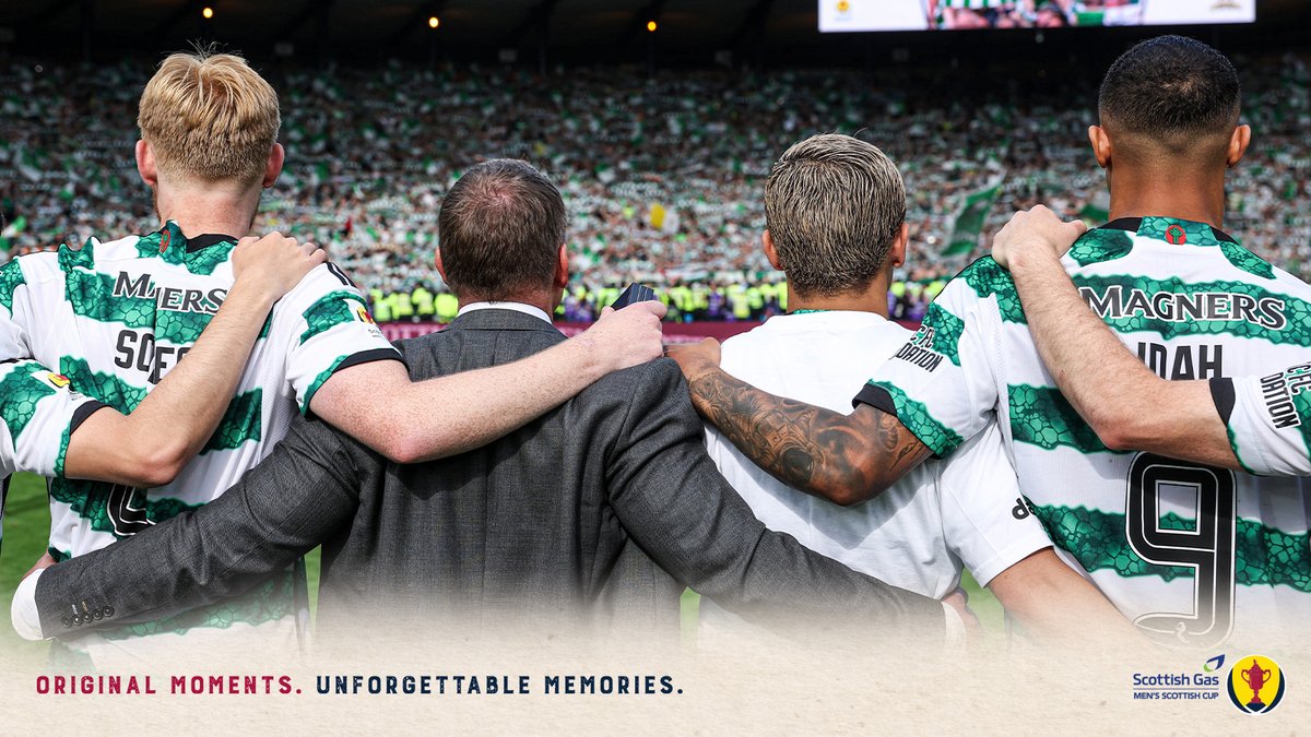 A memorable moment for Celtic Football Club and their supporters after lifting the Scottish Gas Men's Scottish Cup trophy this year... #ScottishCup