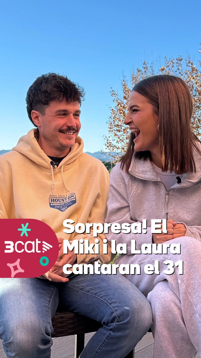 Ja ho podem dir! 💥 Miki Núñez i Laura Escanes donaran la benvinguda al 2025 CANTANT davant de tot Catalunya 🍇🥂 Sí, ho has llegit bé! 🎤🎶 Quin temacle creus que haurien de fer? 👀 #Campanades3Cat