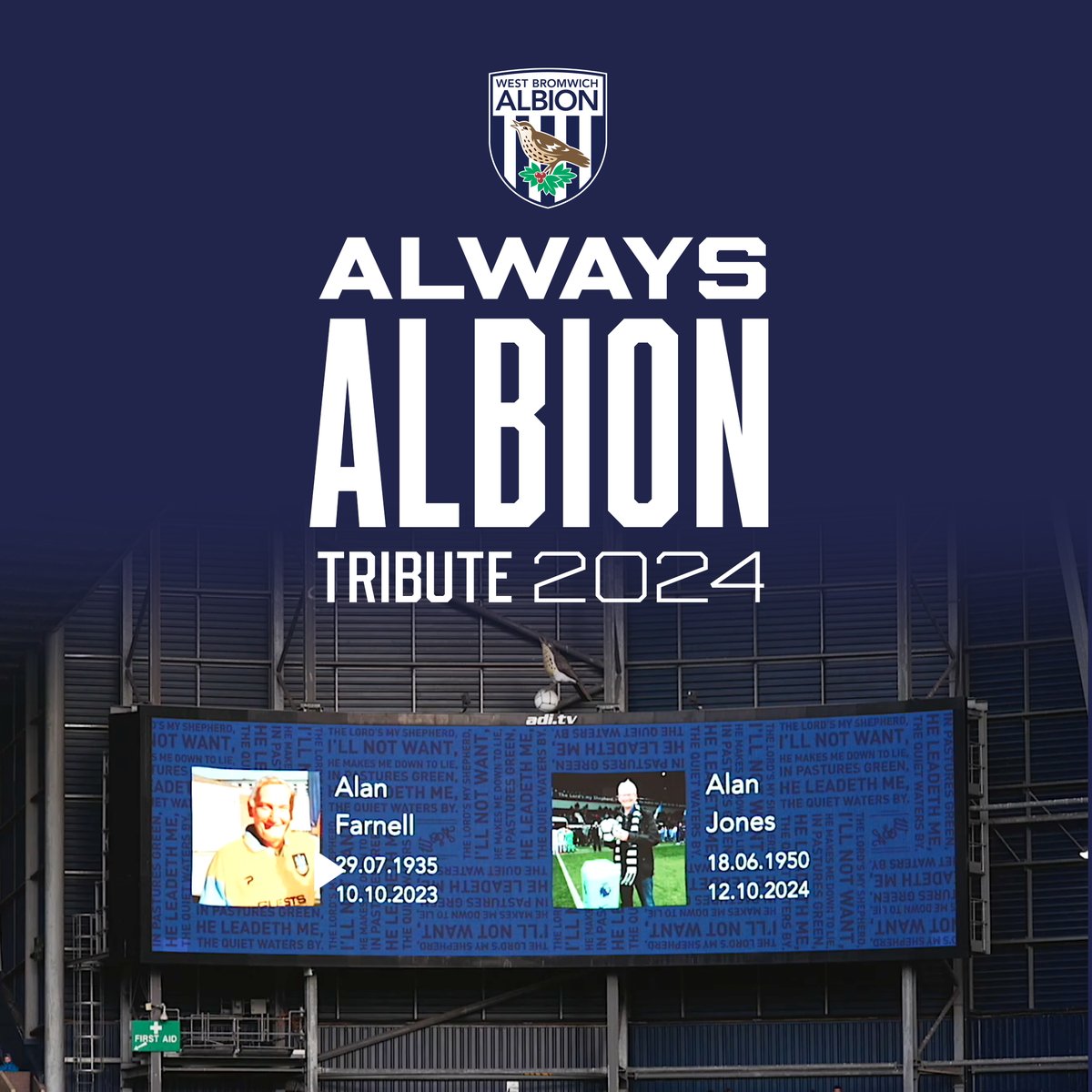 For all those Baggies we've lost over 2024. Forever in our hearts. 💙🤍