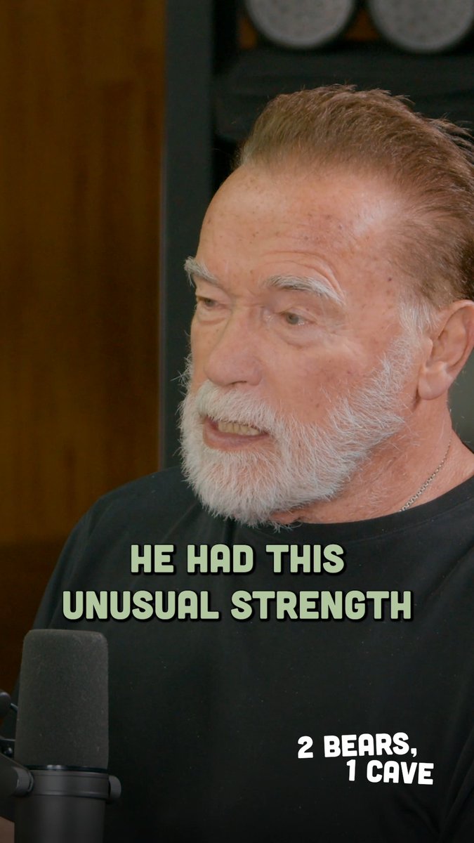 You've got a better chance knocking down the Great Wall of China. The legend Arnold Schwarzenegger joins the Bears on an all new #2Bears1Cave! Available now.