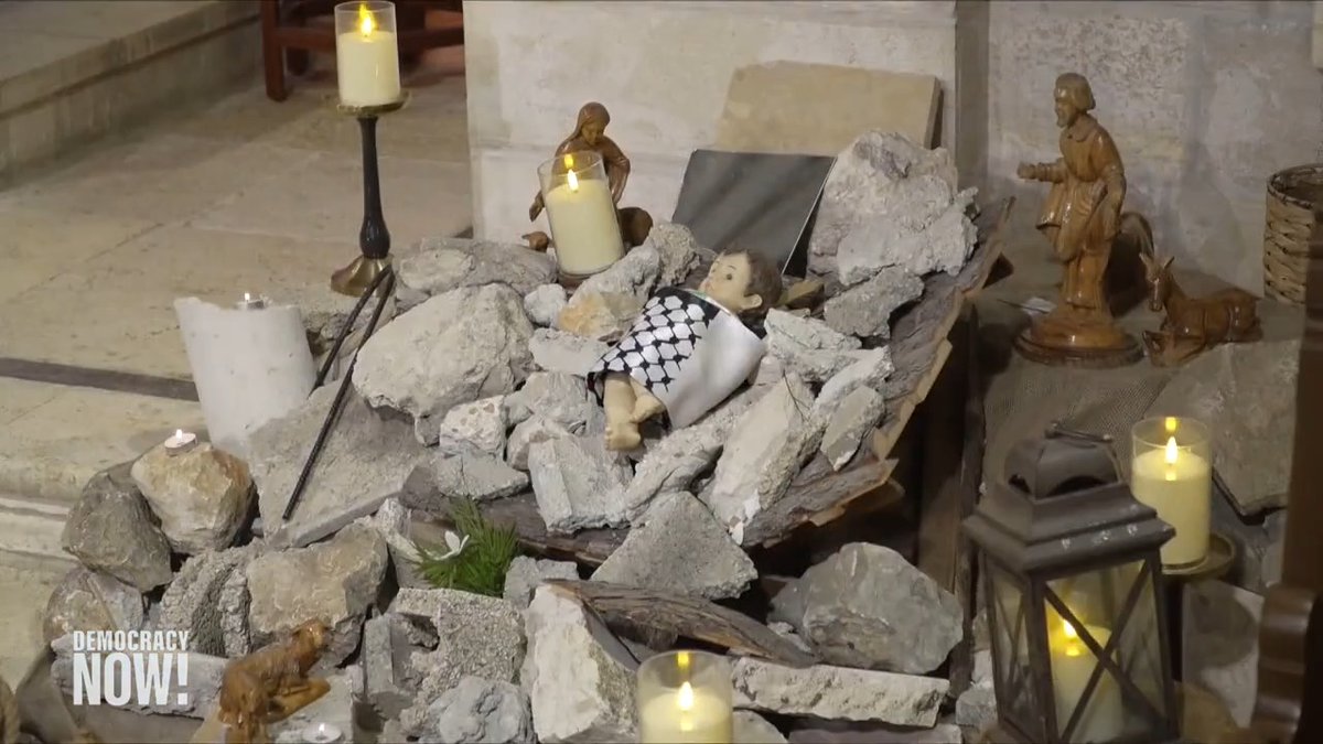 Christmas celebrations are canceled in the city of Jesus Christ's birth for the second year in a row. On Friday in Bethlehem, in the occupied West Bank, Reverend Munther Isaac of the Evangelical Lutheran Christmas Church delivered a sermon titled "Christ is still in the rubble.”