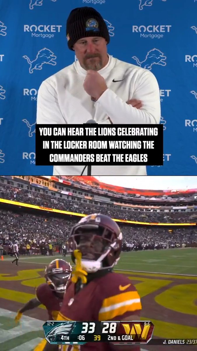 The Detroit Lions are keeping a close eye on that race for the NFC #1 seed. 😂