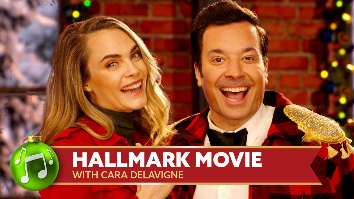 Jimmy and Cara Delevingne perform “Hallmark Movie” 🎁 #HolidaySeasoning