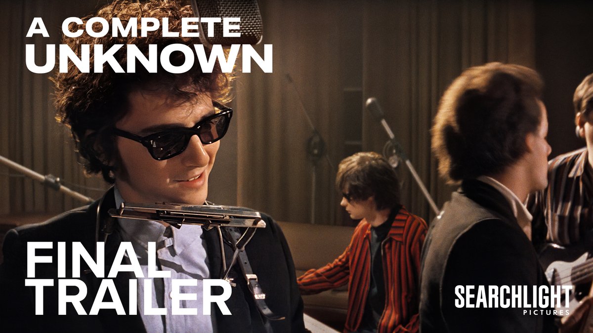 “Breathtaking cinema at the highest level and one of the best films of the year.” A COMPLETE UNKNOWN. A film by James Mangold, starring Timothée Chalamet as Bob Dylan. Only in theaters Christmas Day. Get tickets now. #ACompleteUnknown