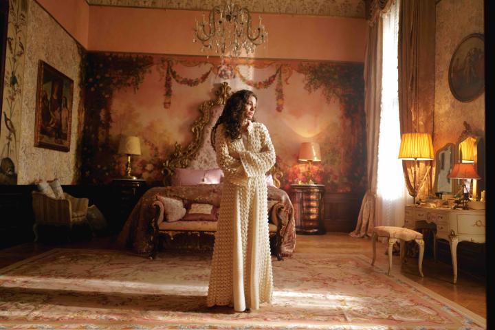 "99% of your devotion is about food. 1% is about love." Angelina Jolie embodies Maria Callas in Pablo Larraín's MARIA. Now playing on Netflix in the US.