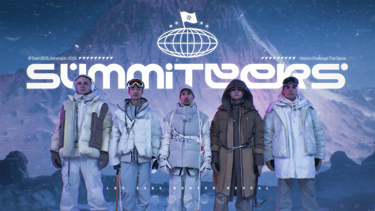The wait is over. Our 2025 LEC roster is locked in. // First ascent begins: 18.01.2025.
