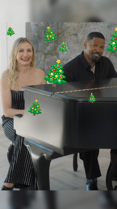Jamie Foxx and Cameron Diaz wrote some Christmas carols for you.