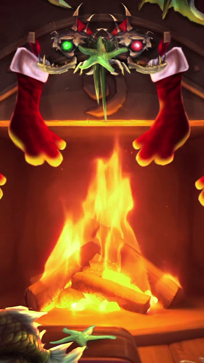 Pull up a chair by the hearth 🔥 Happy Holidays from Hearthstone!