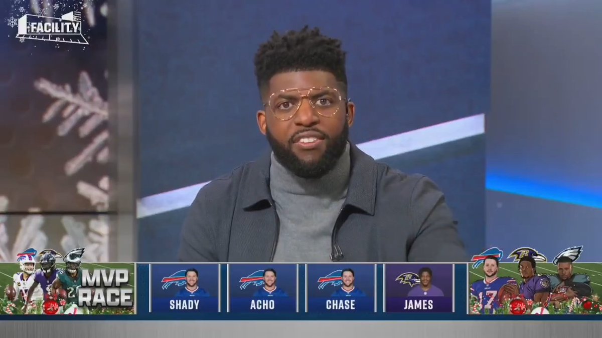 Right now, Josh Allen is my MVP. I’m not arguing whether it’s the right answer, but it’s *my answer* Here’s my logic: "If something has to be the difference maker, what Josh Allen is doing, with whom he is doing it with, is what separates them."