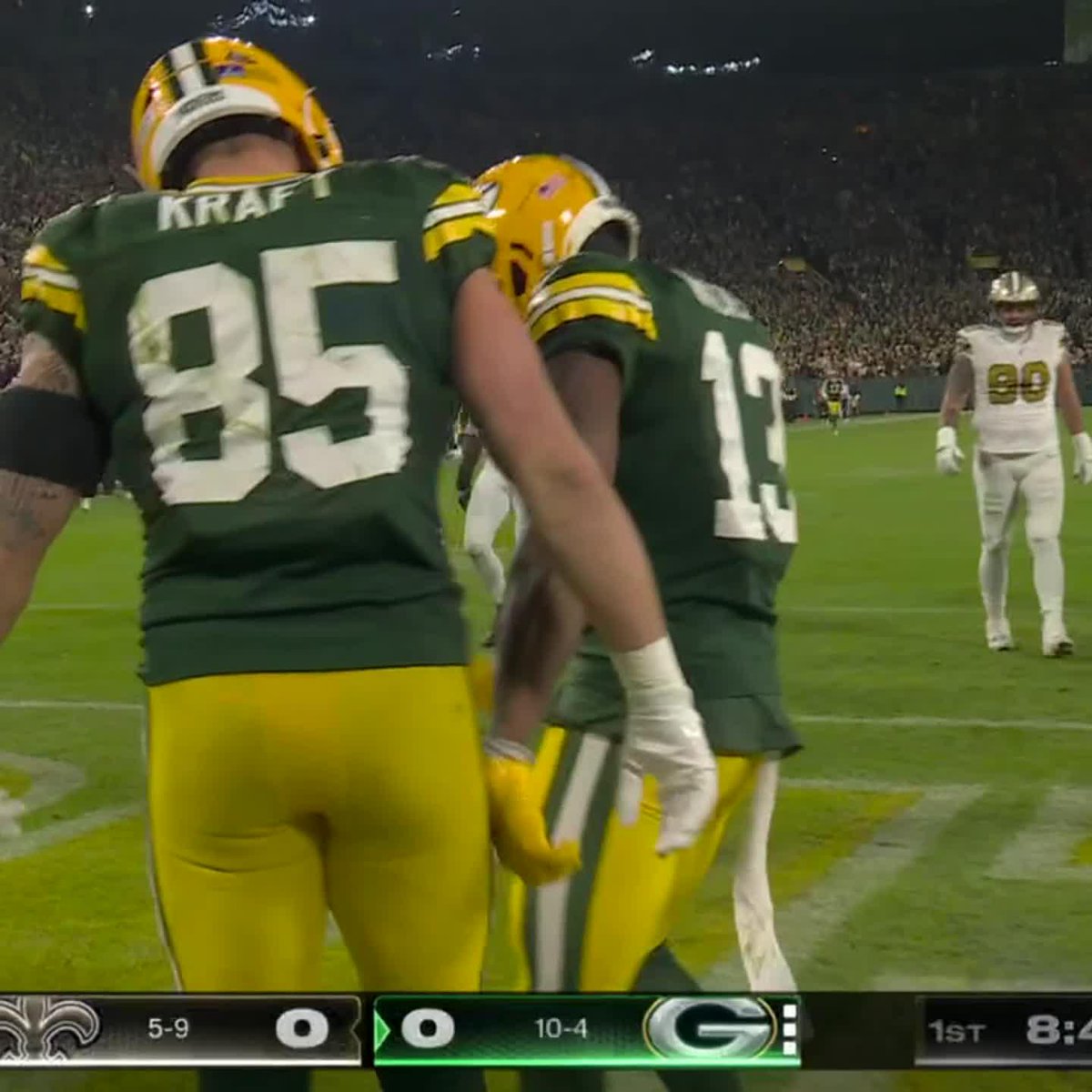 PACKERS TAKE THE OPENING DRIVE FOR SIX 🔥 #NOvsGB | ESPN/ABC 📺