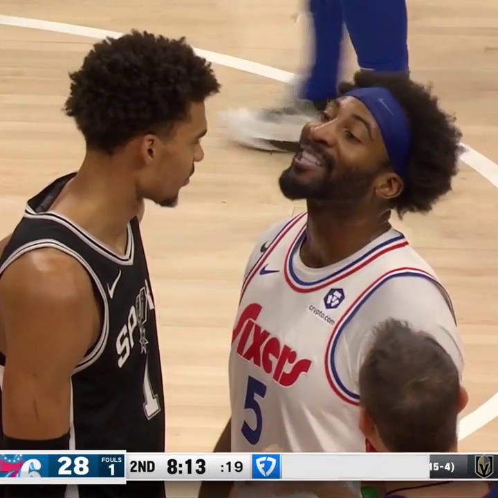 😳 Andre Drummond, bu pozisyonda Wembanyama'yı 'ittiği' gerekçesiyle oyundan ihraç edildi! NBA hakemleri...