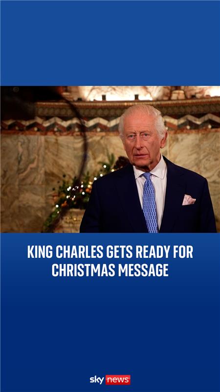 👑Go behind the scenes with Sky News as the king gets ready for his annual Christmas message🎄