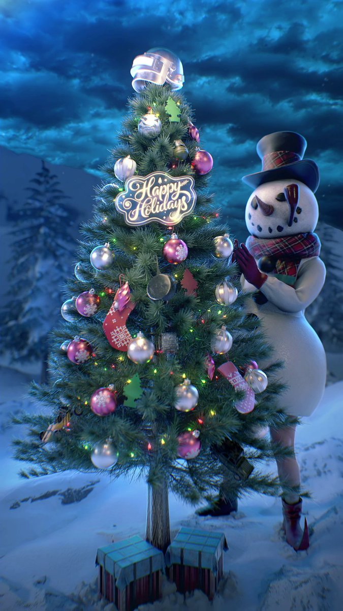 Do you wanna bomb the snowman? Have a happy holiday with PUBG.