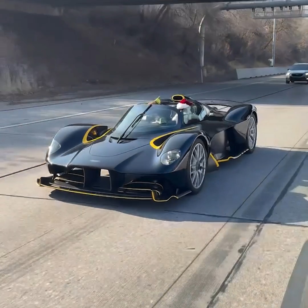 In true festive spirit. Valkyrie. Video by Supercar Ron. #AstonMartin #Valkyrie #IMPOSSIBLEDRIVEN