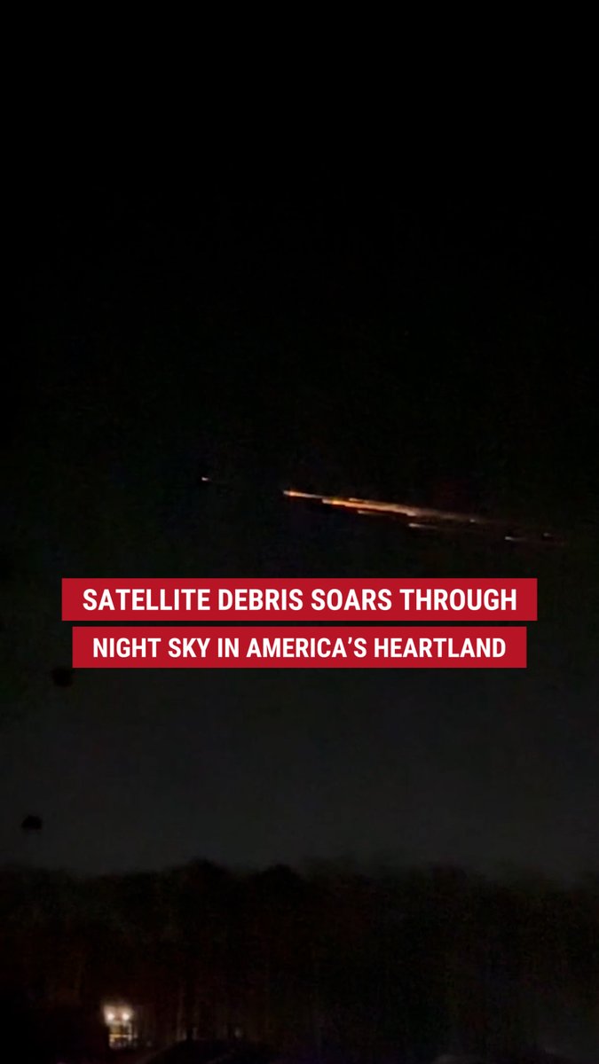 WATCH: Americans capture the moment perceived "unidentified flying objects" streak across the night sky. The fireballs, which turned out to be satellite debris, left onlookers stunned as they were reportedly spotted across several states.