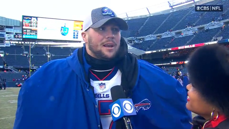 On this day in 2022, the Bills beat the Bears 13-35 to win the AFC East. 🗣️Josh Allen: "We've been here before the last couple of years… I'm getting a little tired of just these hats." #BillsMafia