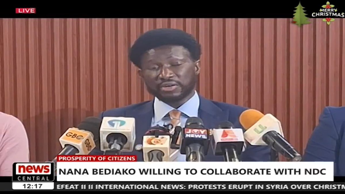 Leader and founder of the new force, Nana Kwame Bediako says he is willing to collaborate with the next administration to deliver prosperity to citizens. #NewsCentral