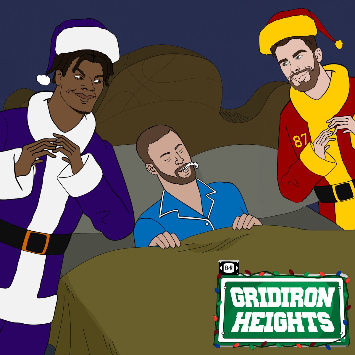 Lamar wants to steal Christmas from LeBron 👀 #GridironHeights holiday special
