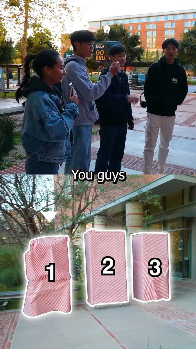 giving random college students huge mystery gifts