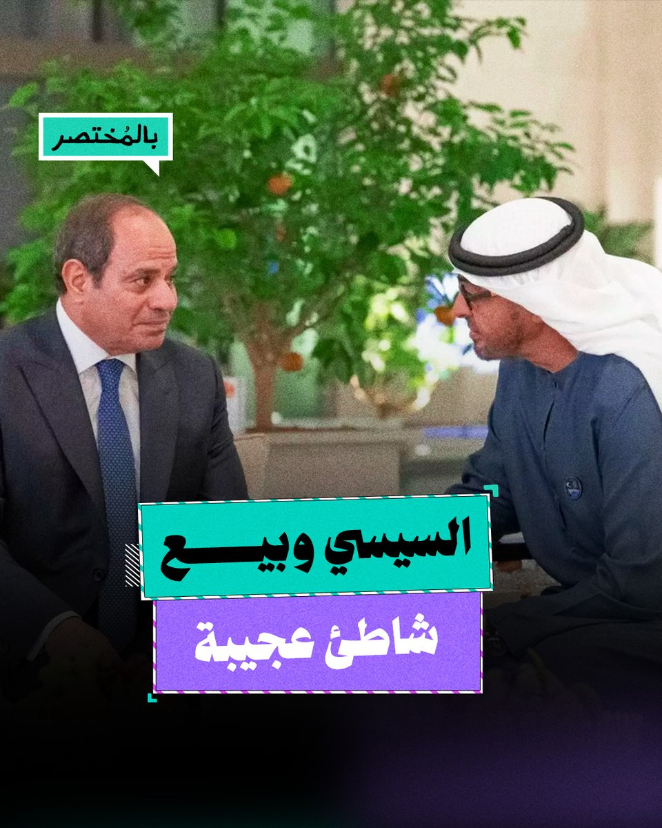 بالمختصر | بعد رأس الحكمة.. السيسي يبدأ في بيع أراضي شاطئ عجيبة للإماراتيين