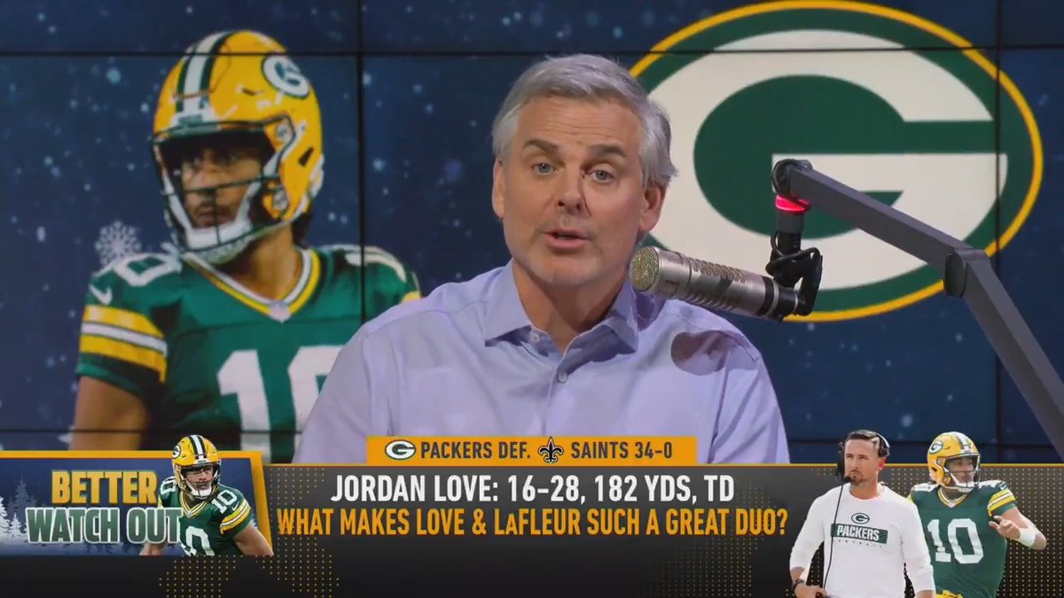 "He's the captain and Jordan Love is a great vessel." — @ColinCowherd on Matt Lafleur's unique relationship with his QB