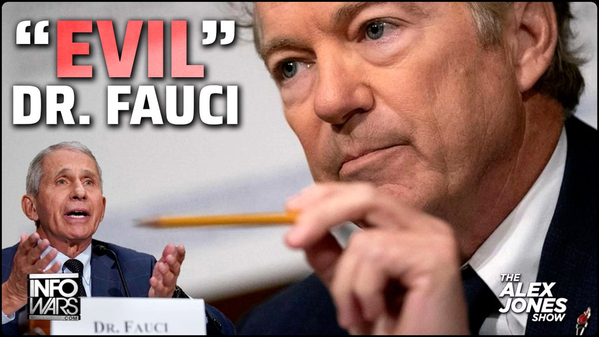 BREAKING: Sen. Rand Paul Calls For The Immediate Arrest Of "Evil" Dr. Fauci For COVID-era Crimes Against Humanity » WATCH/SHARE THE LIVE X STREAM HERE: