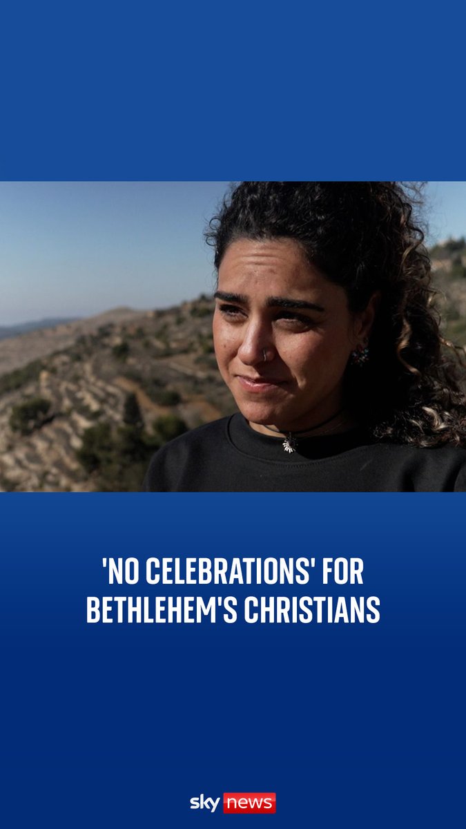 Palestinian Christians are facing 'difficult times' this Christmas amid West Bank tensions and the war in Gaza Sky's Yousra Elbagir reports