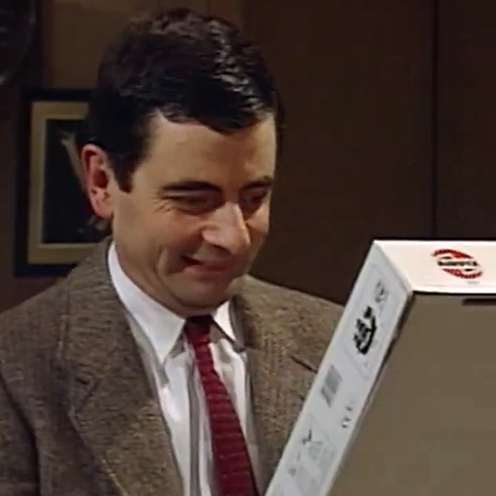 #mrbean gets the perfect Christmas present! 🎁