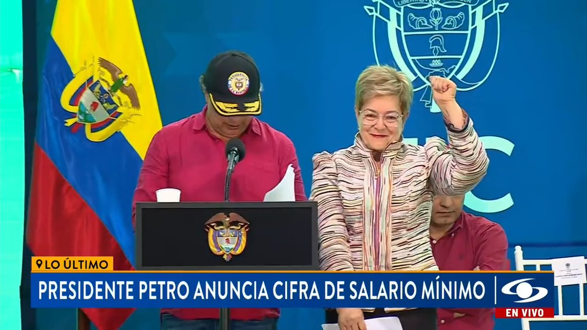 #ATENCIÓN | Gobierno nacional anuncia que el aumento del salario mínimo en Colombia es de 9,54%, es decir, sube $123.500 y queda en 1,623.500 con auxilio de transporte Ampliación >>>