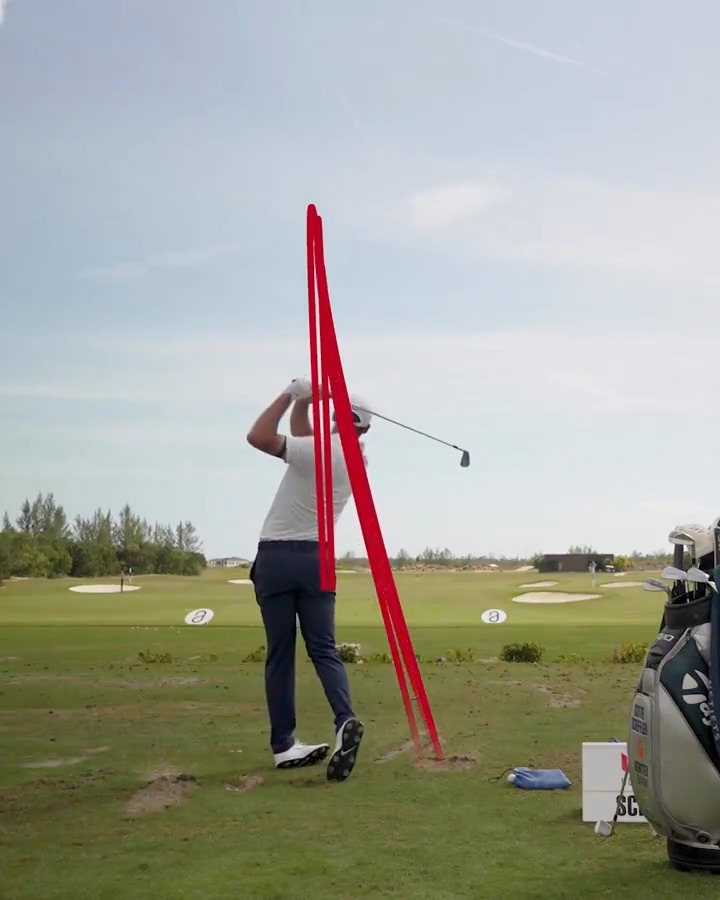 Scottie Scheffler on the range. A work of art 🎨
