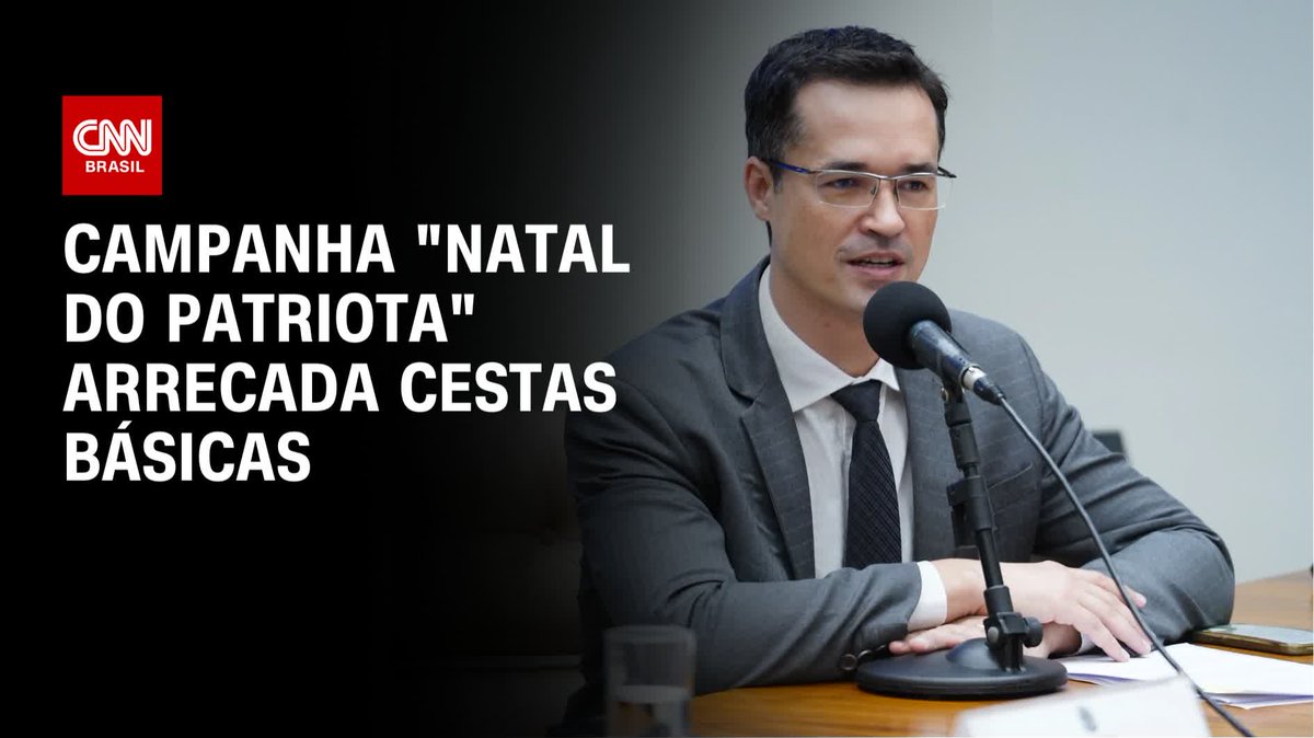 O ex-deputado federal Deltan Dallagnol (Novo) divulgou uma campanha de doação de cestas básicas para as famílias de presos pelos atos de 8/1. O projeto se chama "Natal do Patriota" e é liderado pelo Instituto Gritos da Liberdade. #CNNArena