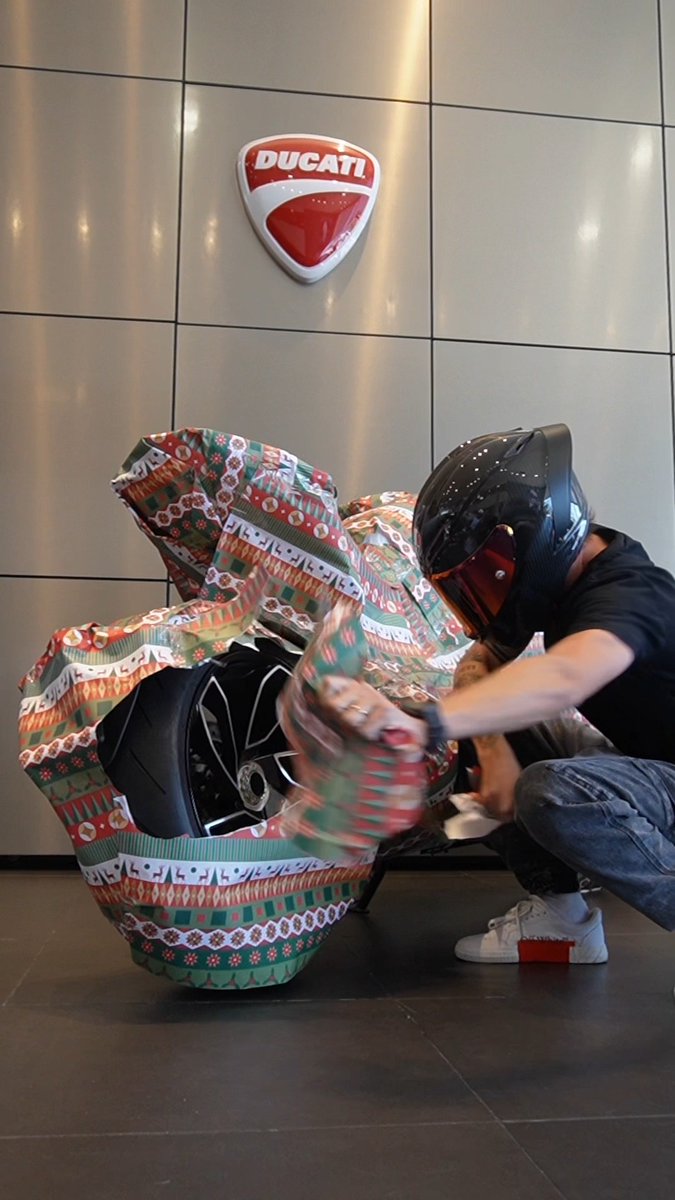 Deck the halls with Ducati this season 🔔 Thanks to KidRiderrr #Ducati