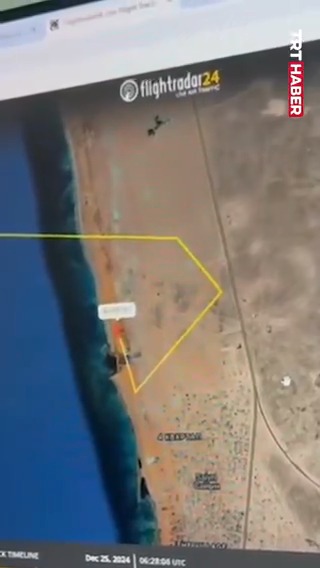 🔴 Kazakistan'da düşen yolcu uçağının radar görüntüsü.