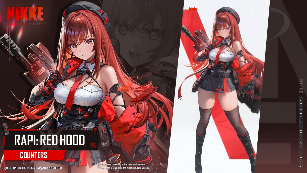 【NIKKE Motion Demonstration】 Rapi: Red Hood uses MG: Seven Dwarves Zero. Rapi: Red Hood is a powerful Attacker who fires powerful projectiles. Depending on the squad formation, she can be used as a Burst I or Burst III unit, and also applies damage as strong element to Wind and Electric code enemies. HD Ver: 🔗: *This recording was made in a test environment. Please refer in-game for the most accurate version. #NIKKE #RapiRedHood