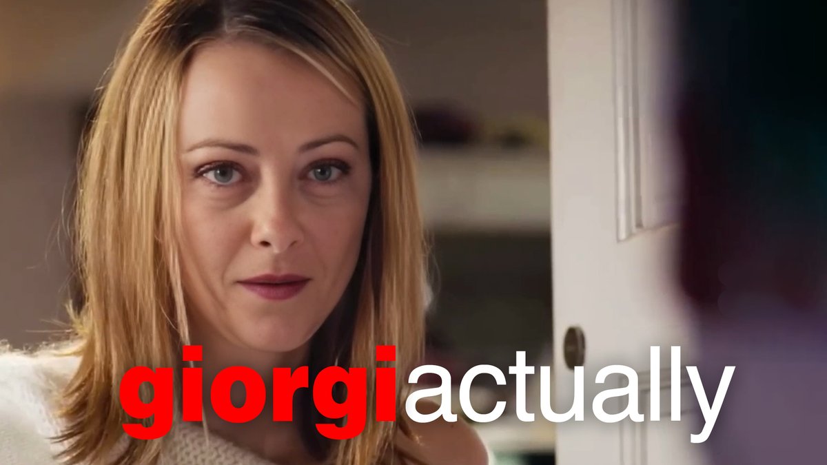 Ho riaggiornato Love Actually con il Presidente Meloni 🎄 - con Striscia la notizia