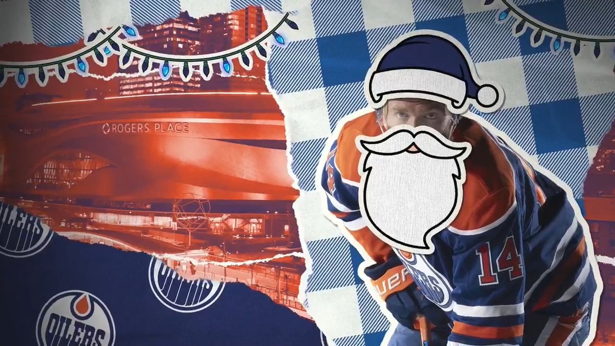 Merry Christmas & Happy Holidays, #Oilers fans! 💙🧡 #LetsGoOilers