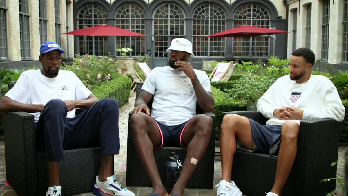 Three stars. One interview. All together for the first time in Lille, France. 🙌 The NBA OGs featuring LeBron James, Stephen Curry and Kevin Durant 🔥