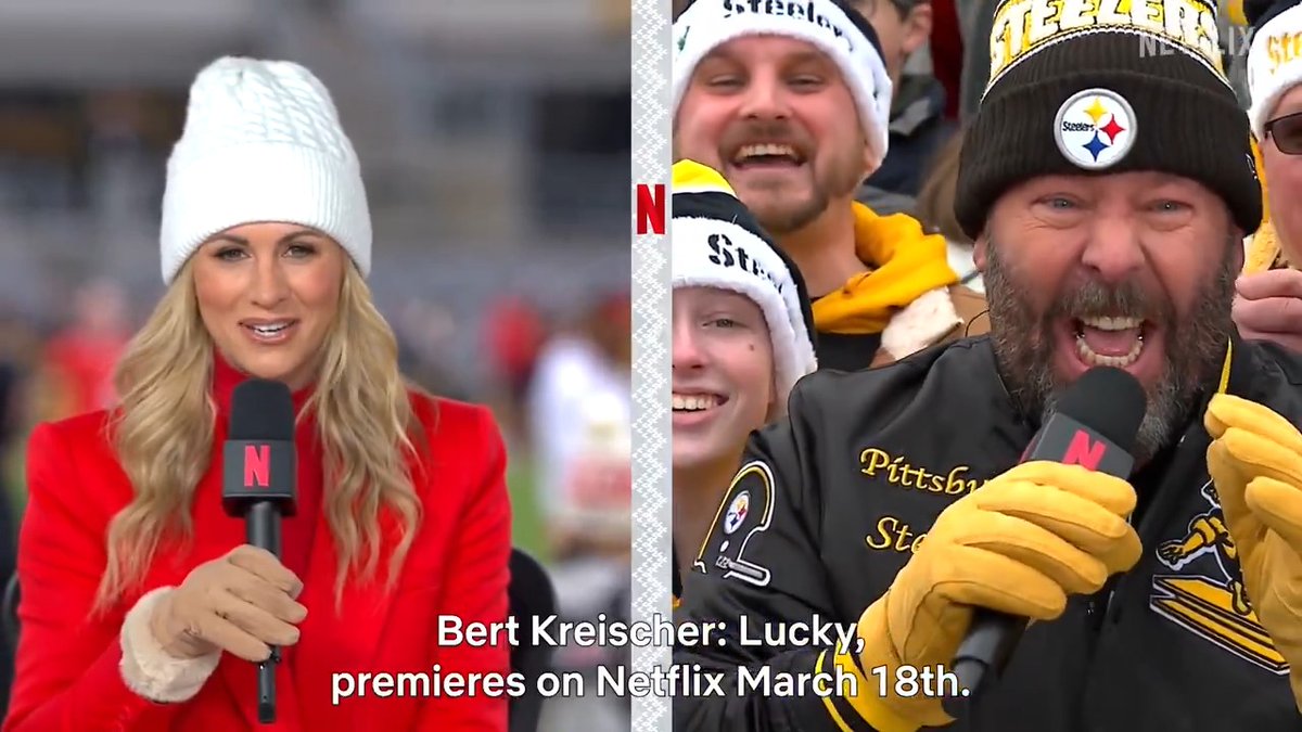 Bert is having the time of his life #NFLonNetflix Bert Kreischer: Lucky premieres globally March 18 only on Netflix!