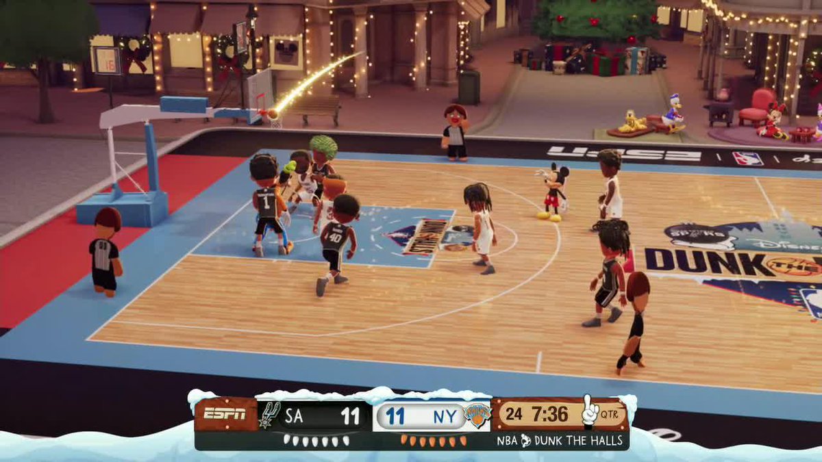 Who knew Mickey had range 🎯 Dunk the Halls on ESPN2, Disney+ and ESPN+