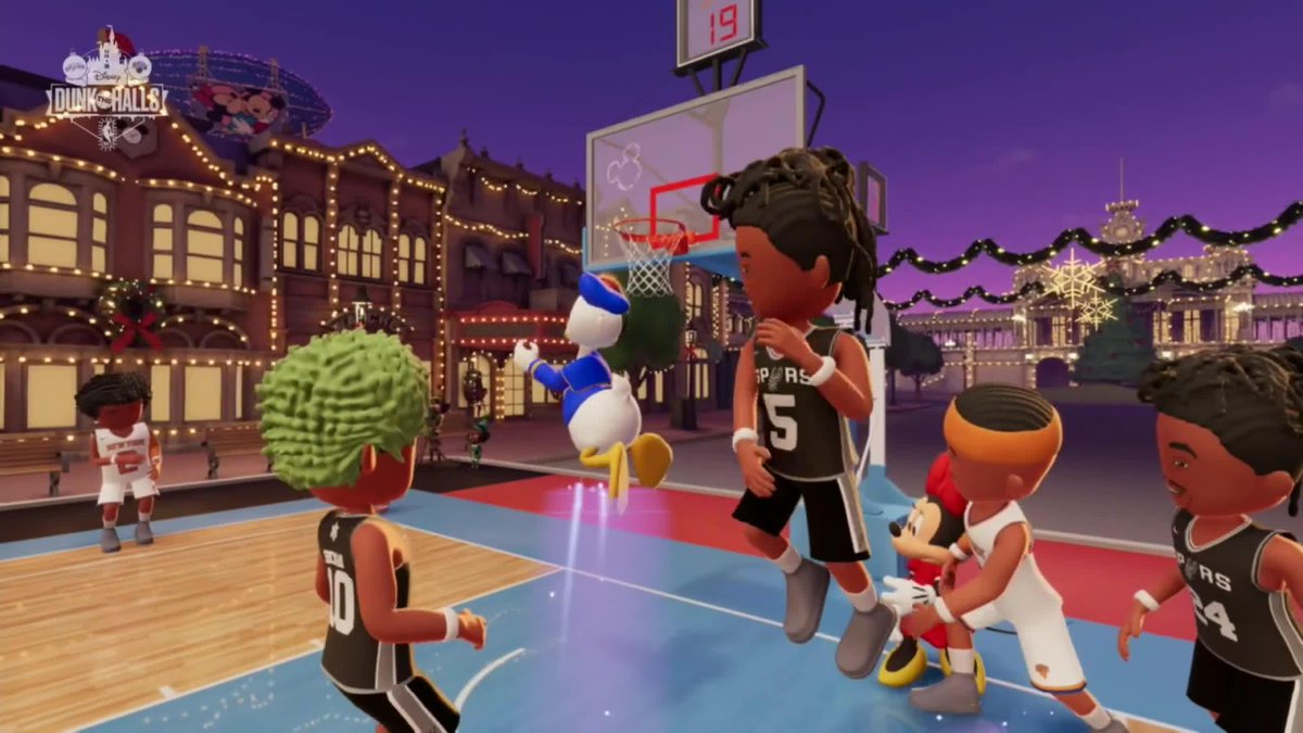 Donald Duck hit the reverse so smooth 😮‍💨 Dunk the Halls on ESPN2, Disney+ and ESPN+