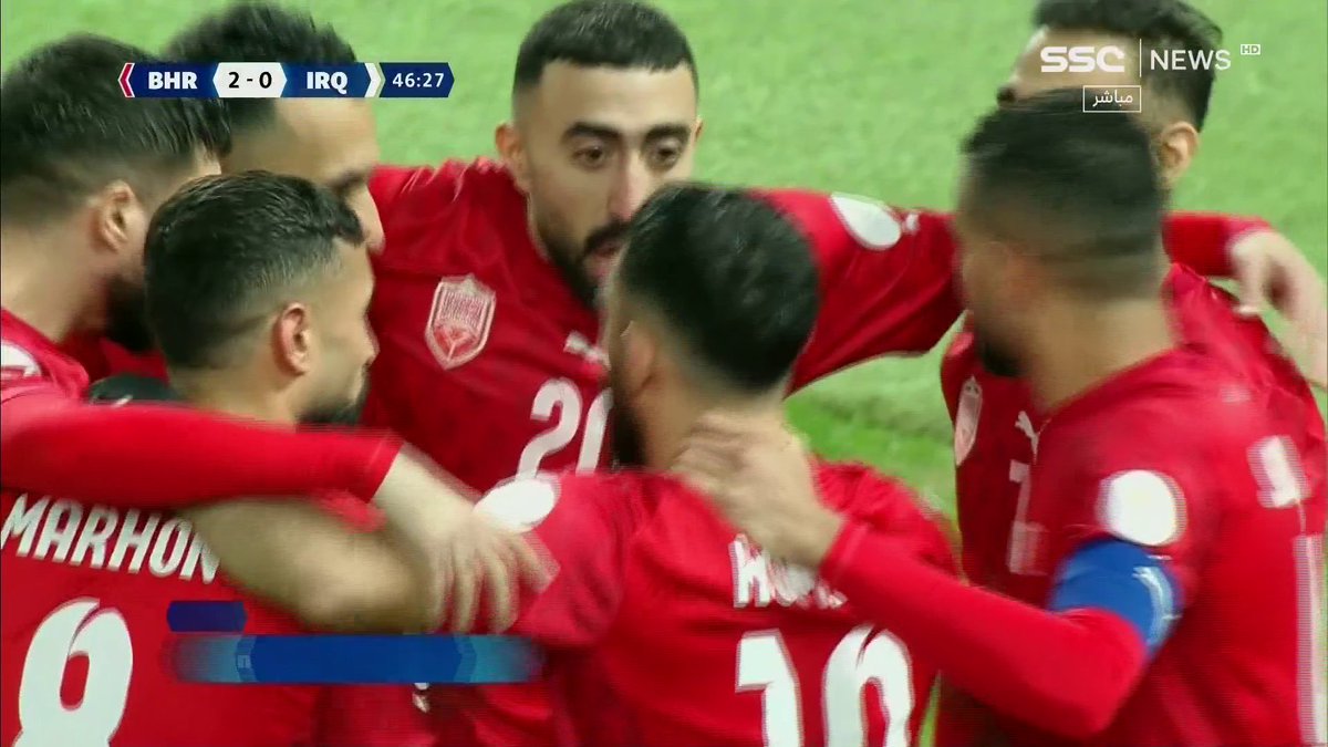 هدددددف! علي مدن مجددًا يسجل ثاني أهداف البحرين 🇧🇭⚽️🔥 البحرين 2 × 0 العراق #البحرين_العراق #خليجي26 | #SSC