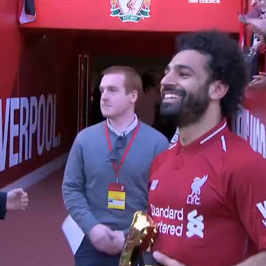 Throwback to when Mo Salah's daughter scored in front of the Kop ❤️