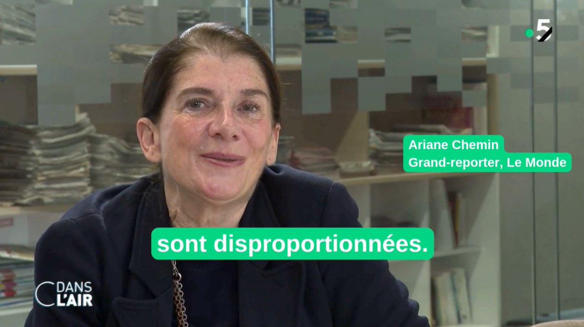 Réponse parfaite d'Ariane Chemin après l'enquête en quatre volets avec Ivanne Trippenbach et Raphaelle Bacqué dans Le Monde : « Si on préfère une presse de réinformation, il faut le dire, mais nous, on continue à faire notre travail, comme on l’a toujours fait. »