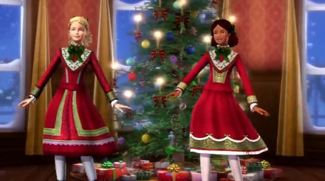 barbie in a christmas carol - eden and catherine perform together