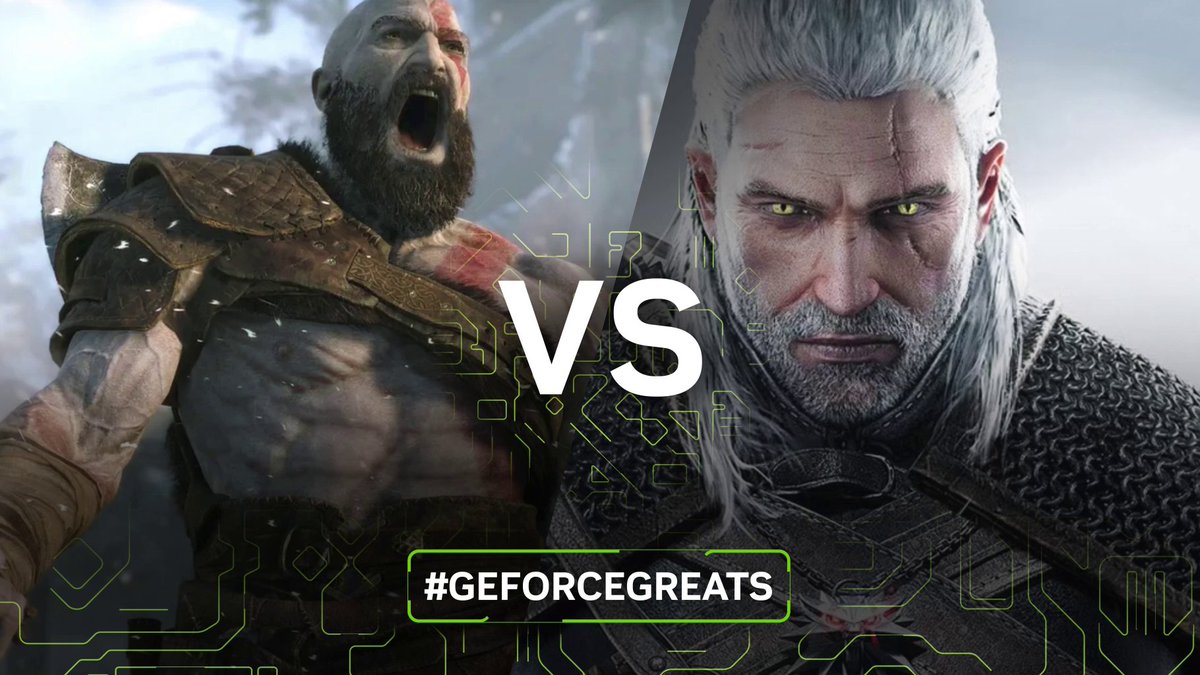 1V1MAS: LEGENDS 🪓⚔️ Final showdown of the day - who wins, Geralt or Kratos? #GeForceGreats