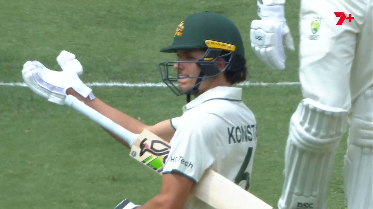 Sam Konstas is enjoying the 'Test Cricket' for sure. •Asking crowd to fire up •He has literally toyed with Bumrah. •He did give it back to Siraj when words thrown at him. •Got triggered when Virat messed with him.
