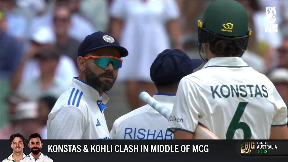 "You can't do that, you're just not allowed to do that." Could Virat Kohli be in some trouble with the match referee for his clash with Sam Konstas? 📺 WATCH #AUSvIND on Ch. 501 or stream via Kayo ✍️ LIVE BLOG