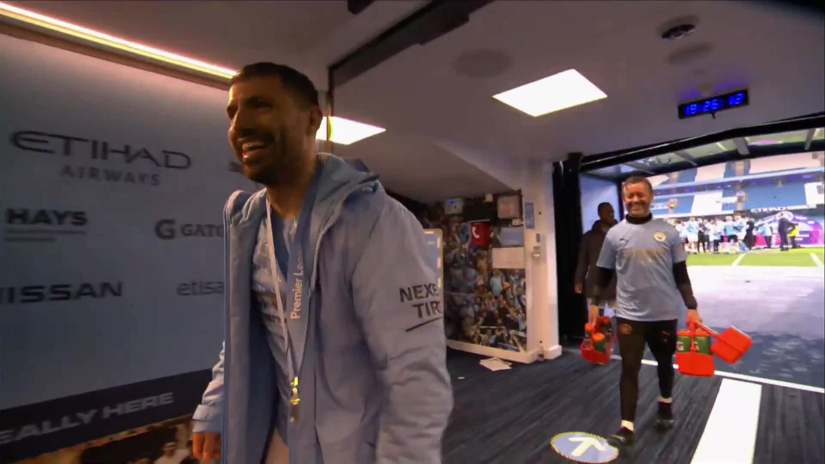 That afternoon against Everton when Sergio Kun Aguero walked down the Etihad Stadium tunnel for one final time... 🥺🩵